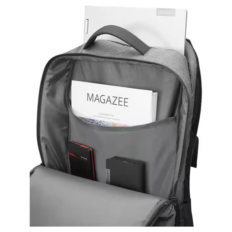 Lenovo 17″ Urban Backpack B730 – Water-Repellent, Anti-Theft & On-The-Go Charging | Charcoal Grey