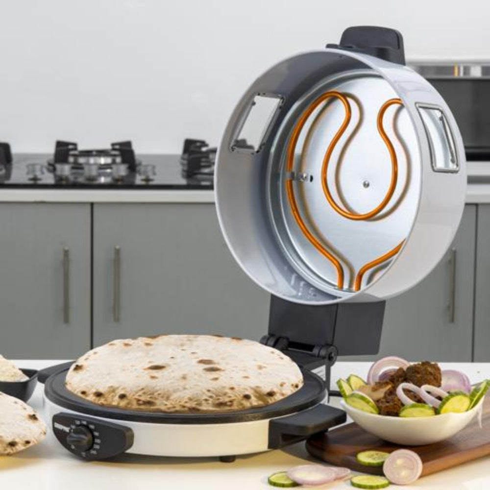 Geepas Bread Maker 30cm Non-Stick Coating for Chapati & Tortilla