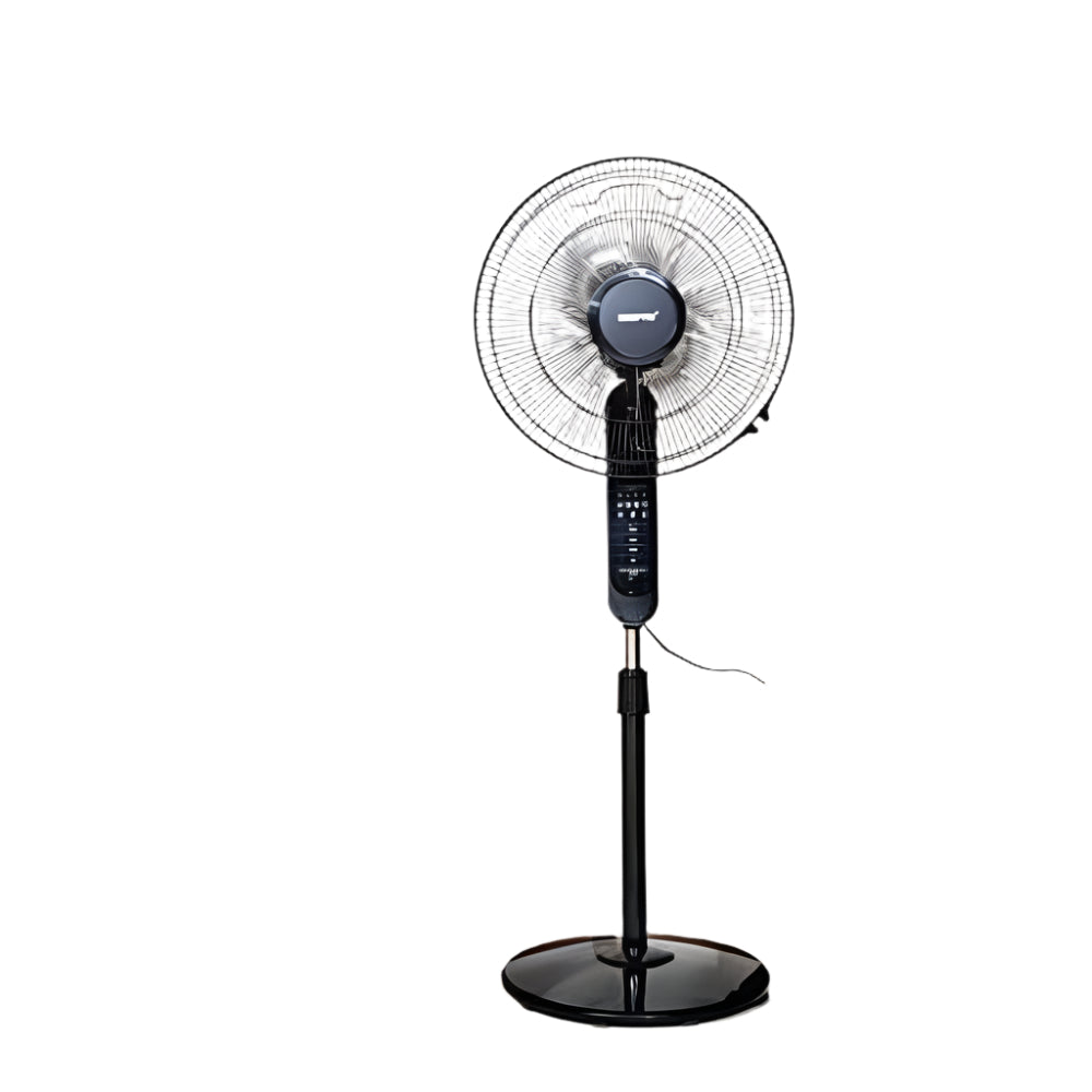 Geepas Stand Fan with Remote Control 3 Speeds Adjustable Height 7.5h Timer