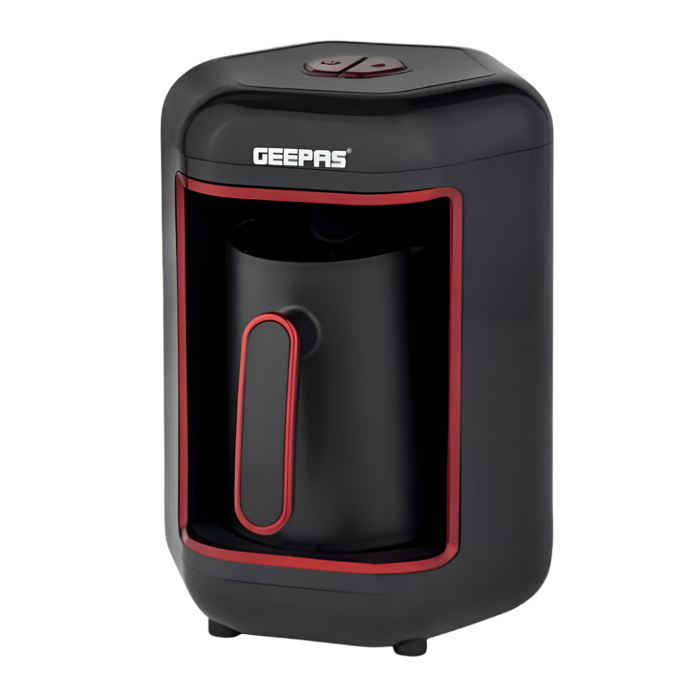 Geepas Turkish Coffee Maker 4 Cup Capacity Stainless Steel Plate