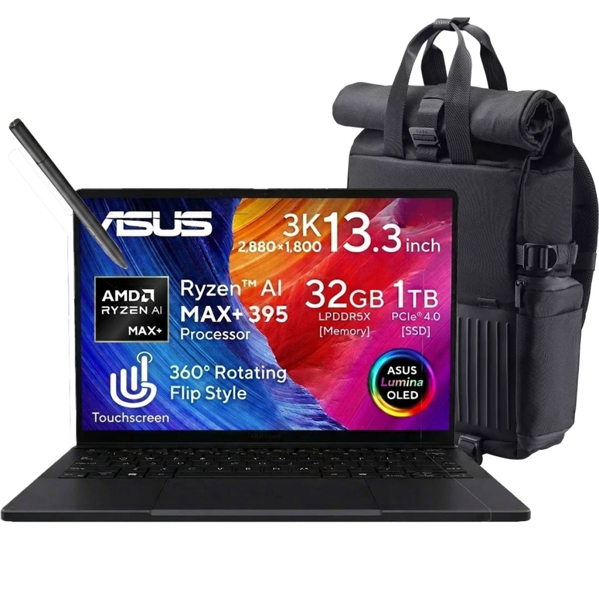 ASUS ProArt PX13 Laptop - Ryzen AI MAX+ 395, Radeon 8060S, 32GB, 1TB, 13.3" 3K OLED Touch - Nano Black