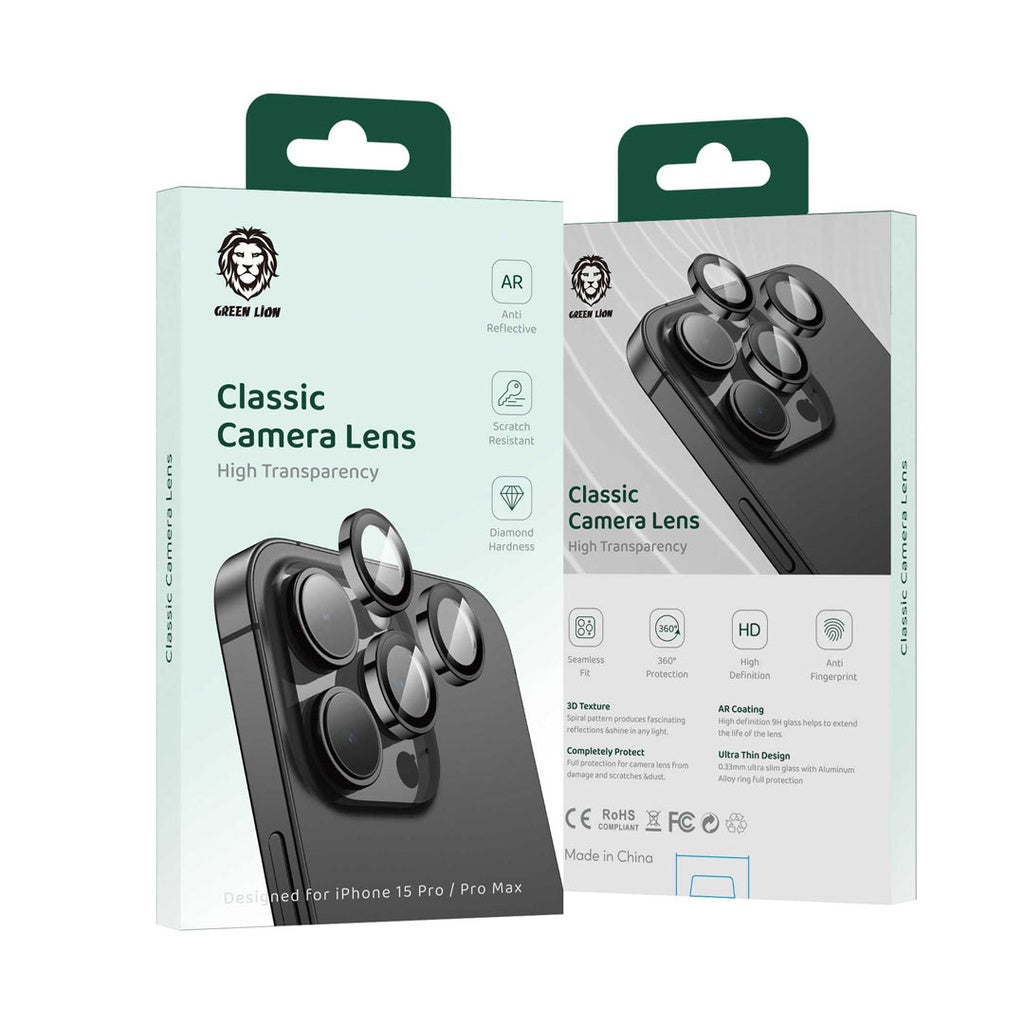 Green Lion Camera Lens Protector for iPhone 15/16 Pro & Pro Max
