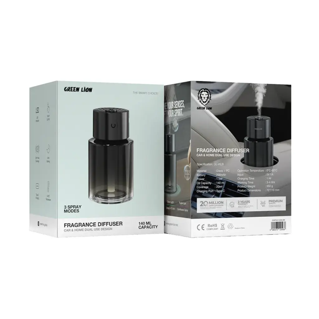 ديفيوزر Green Lion عطري 140 مل – لمسة فاخرة وأداء هادئ