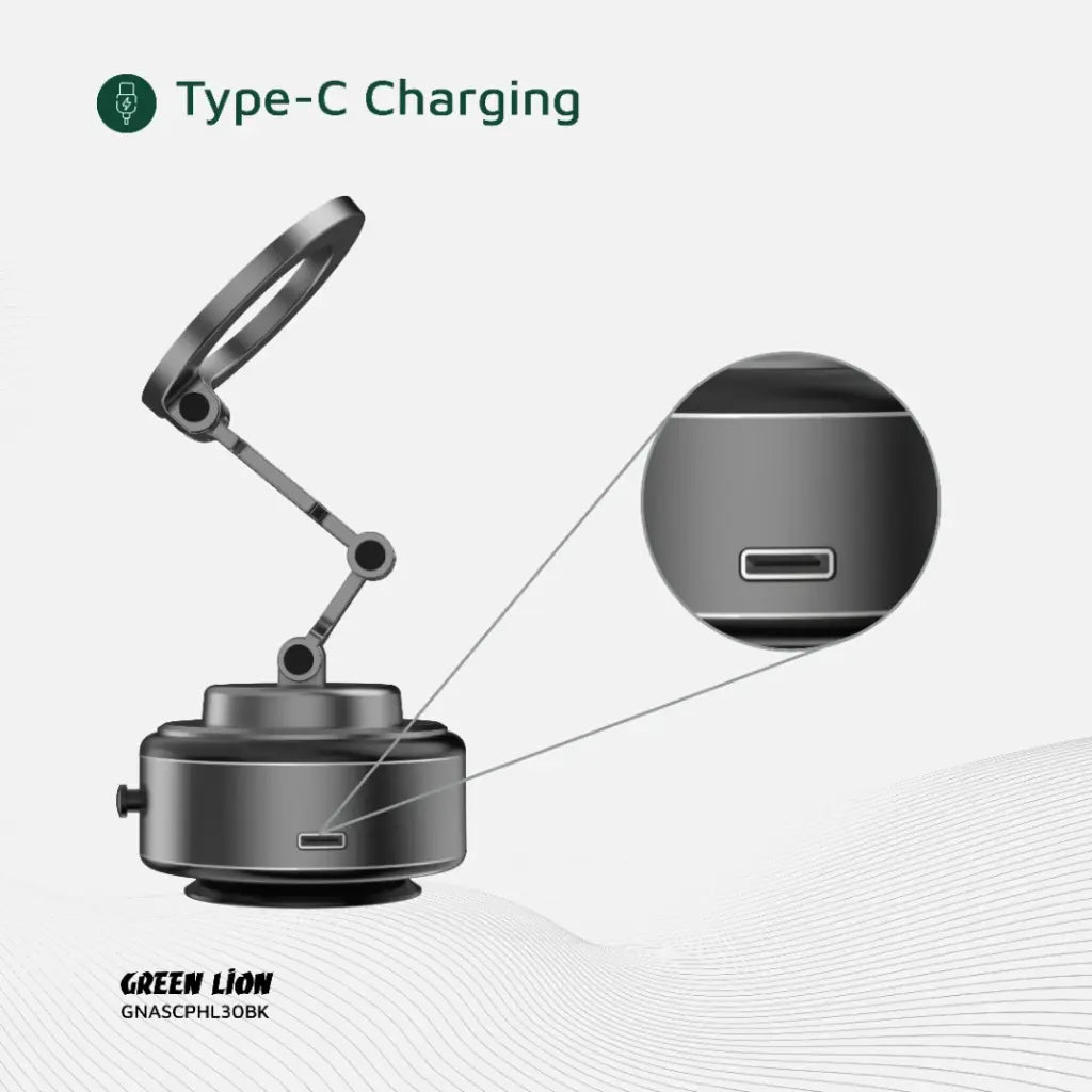 حامل هاتف مغناطيسي Green Lion GX-30 مع شفط تلقائي قوي