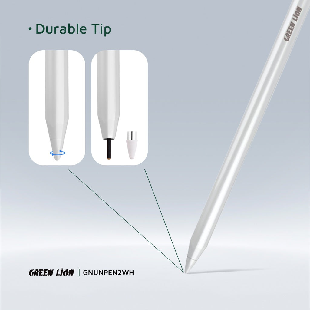 قلم Green Lion Universal Pencil 2 الذكي - أبيض