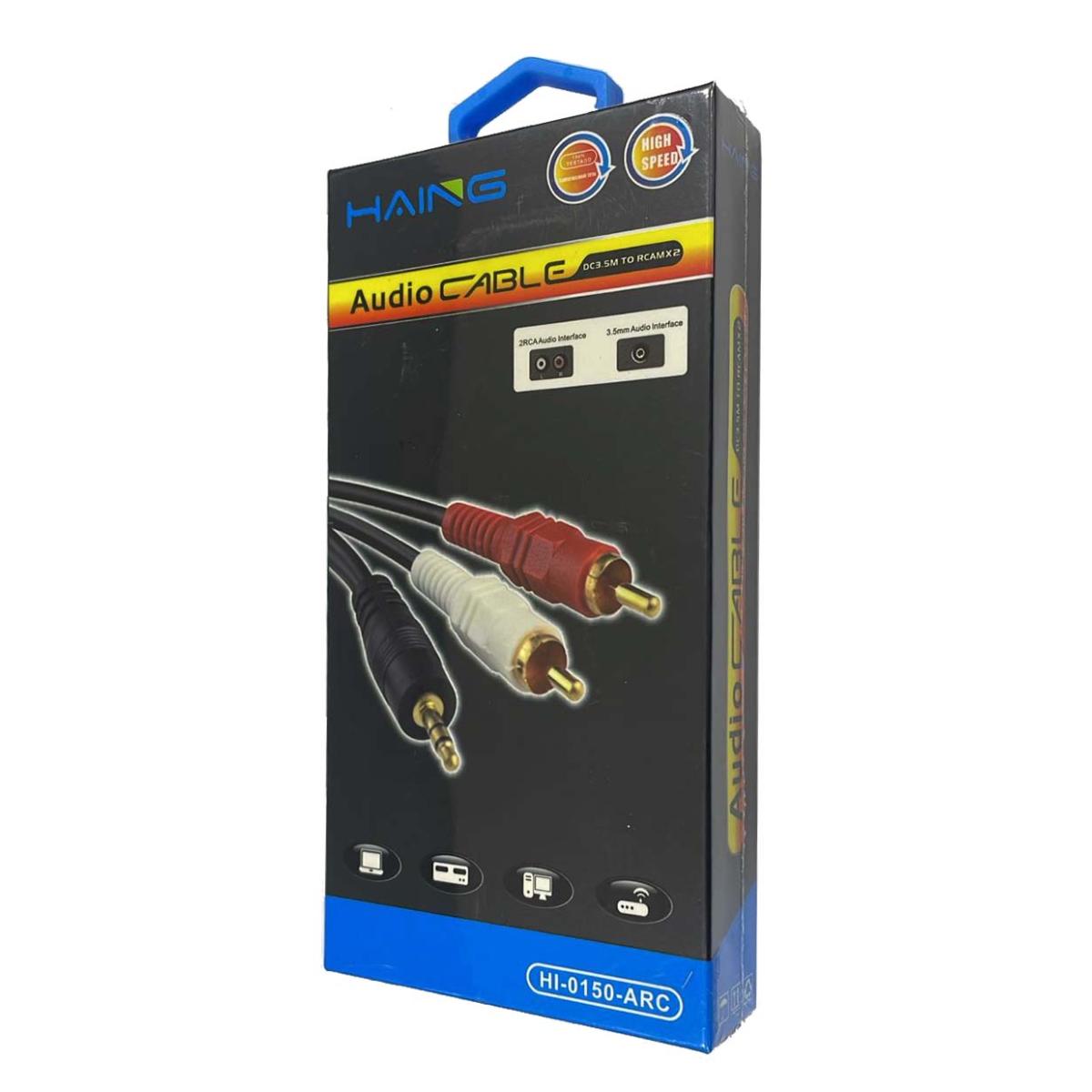كابل الصوت هاينج HI-0150-ARC DC3.5M إلى RCA مزدوج – 1.5 متر