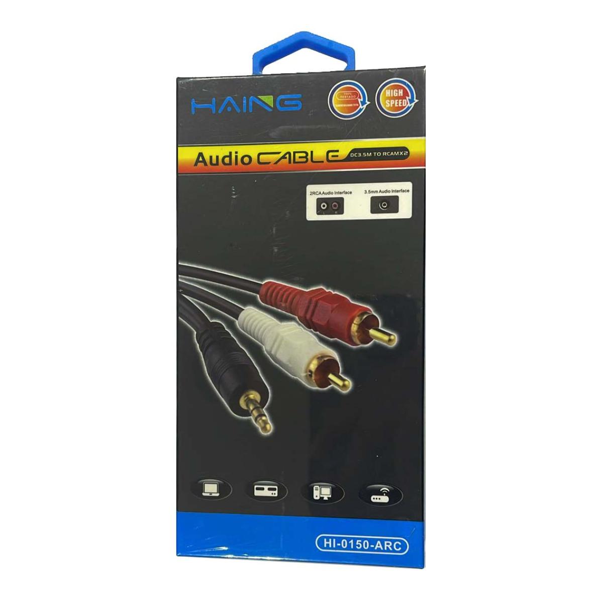 كابل الصوت هاينج HI-0150-ARC DC3.5M إلى RCA مزدوج – 1.5 متر