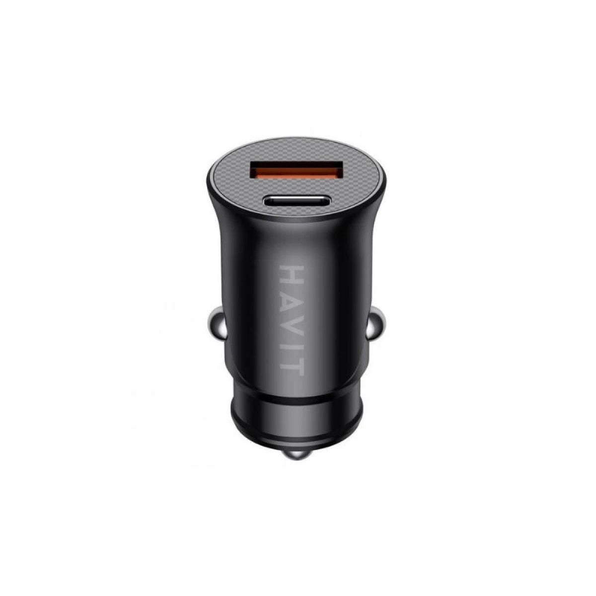 شاحن سيارة HAVIT CC2022 بمنفذي USB-A وUSB-C سريع وآمن