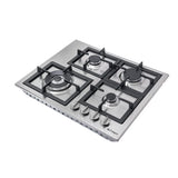 Conti Bi Hob 60cm, Gas, 4 Burners, Cast Iron – HGF 64013 IX