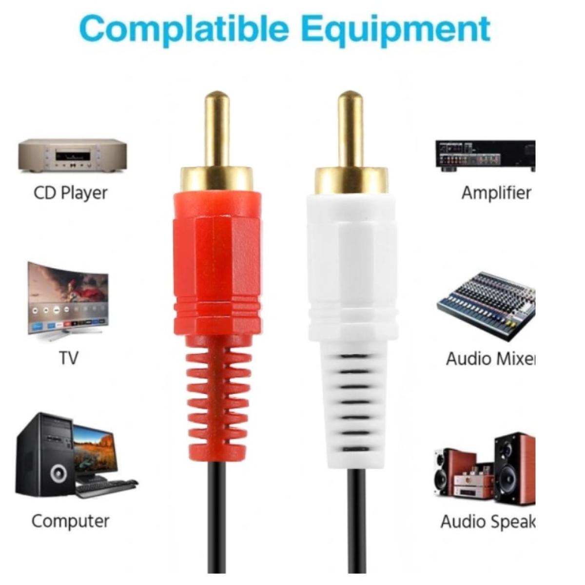 كابل الصوت هاينج HI-0202-RCA – RCA ذكر إلى ذكر بطول 3 متر