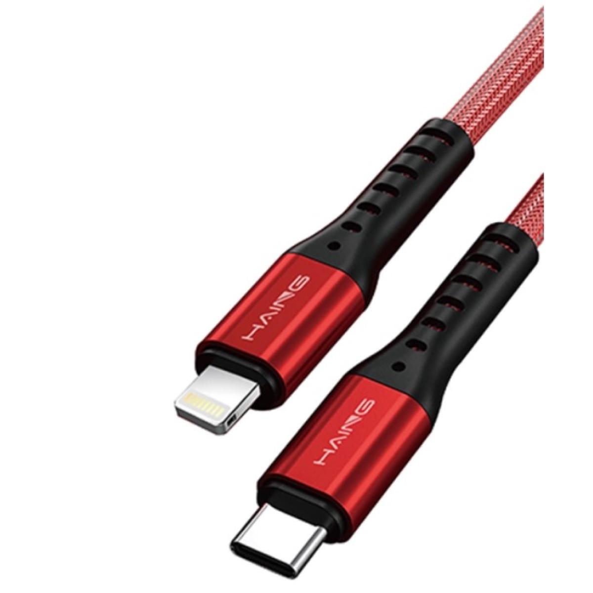 كابل بيانات معدني HAING HI041CL Type-C إلى Lightning 20W 2م