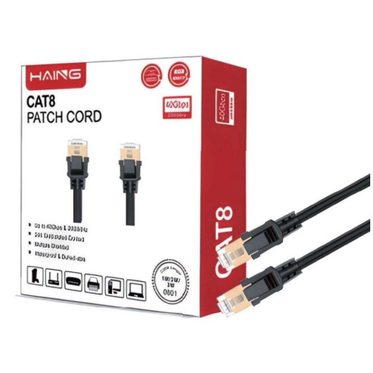 HAING High-Quality Cat8 Ethernet Cable - 2M