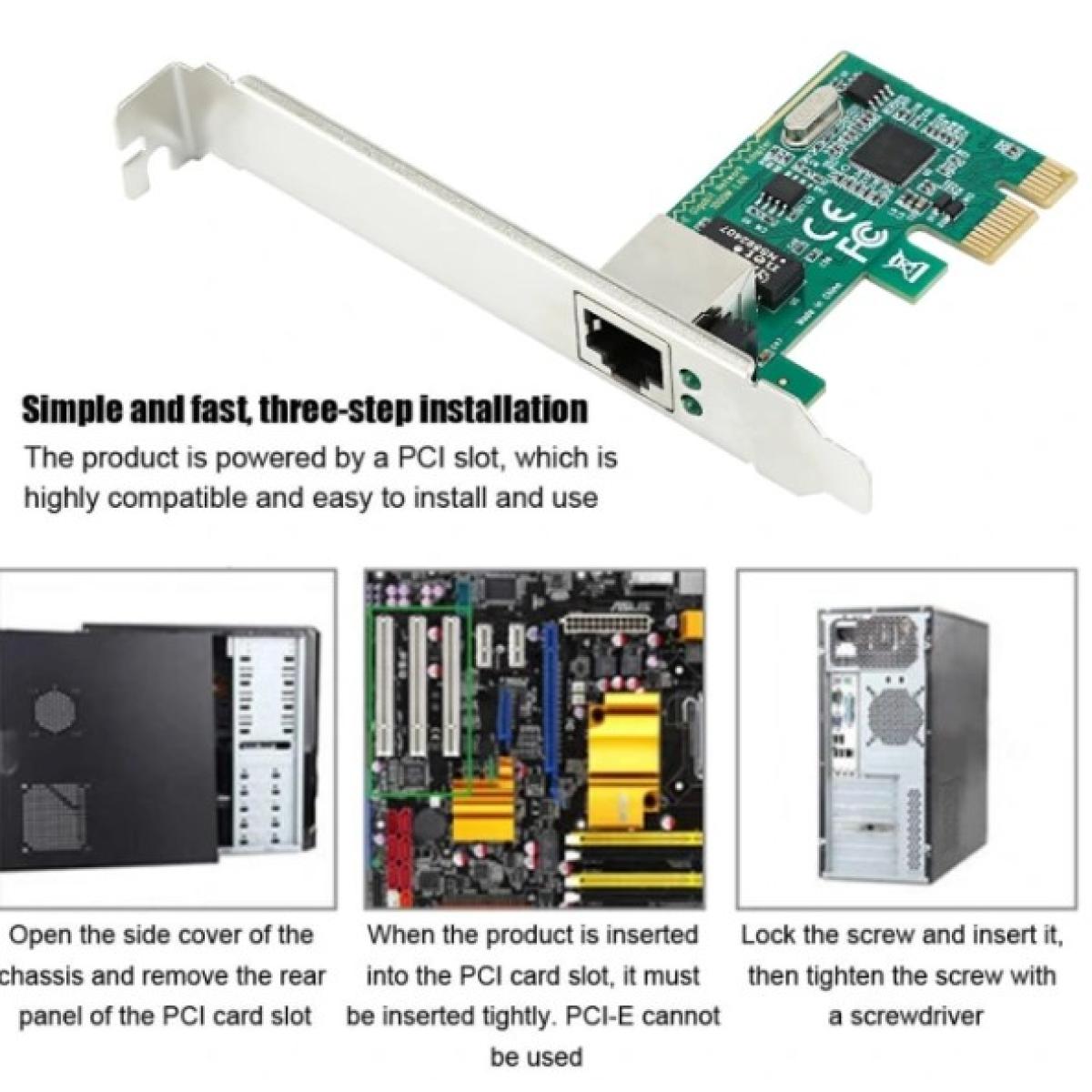 HAING Gigabit 10/100/1000Mbps Network Adapter PCI Express Card