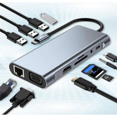 محول موزّع متعدد الوظائف Type-C 11 في 1 من HAING، طراز HI-3023-TMA