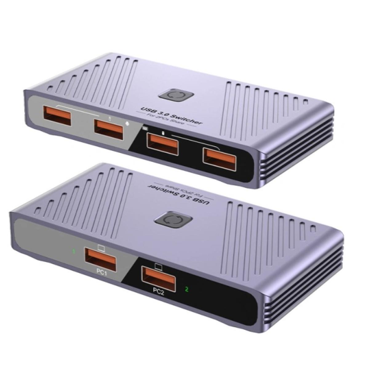 HAING HI-3026-USW 2-In 4-Out USB 3.0 High Speed Switch - 2 PCs Share 4 Devices