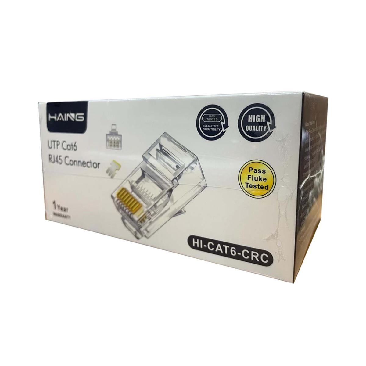 HAING HI-CAT6-CRC UTP Cat6 RJ45 Connector 100 Pcs