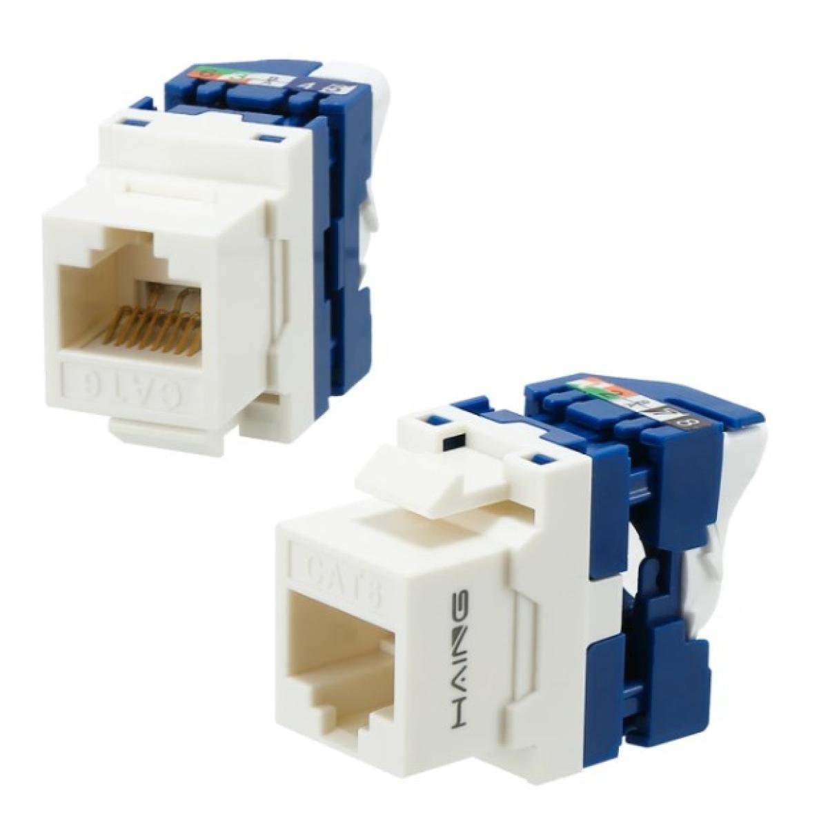 HAING HI-KJ03 CAT6 UTP Tool-Free Modular Connector (180°)