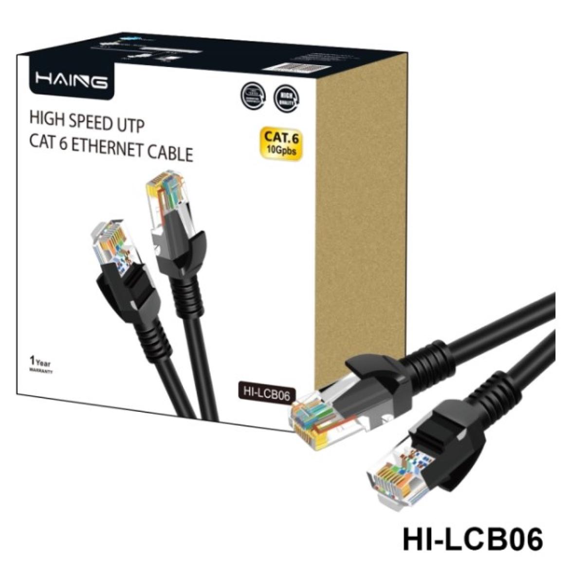HAING HI-LCB06-50m Cat6 26 AWG 1 Gbps Ethernet Cable 50M