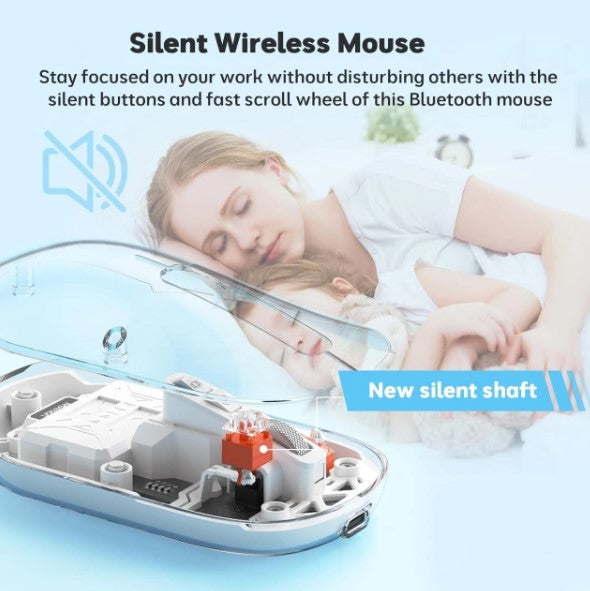 ماوس هاينج HI-TBM100 بلوتوث & لاسلكي 2.4G للأداء المتعدد