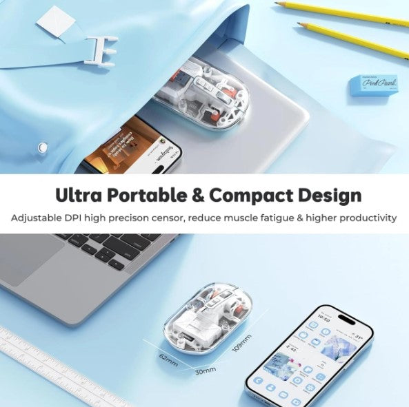 ماوس هاينج HI-TBM100 بلوتوث & لاسلكي 2.4G للأداء المتعدد