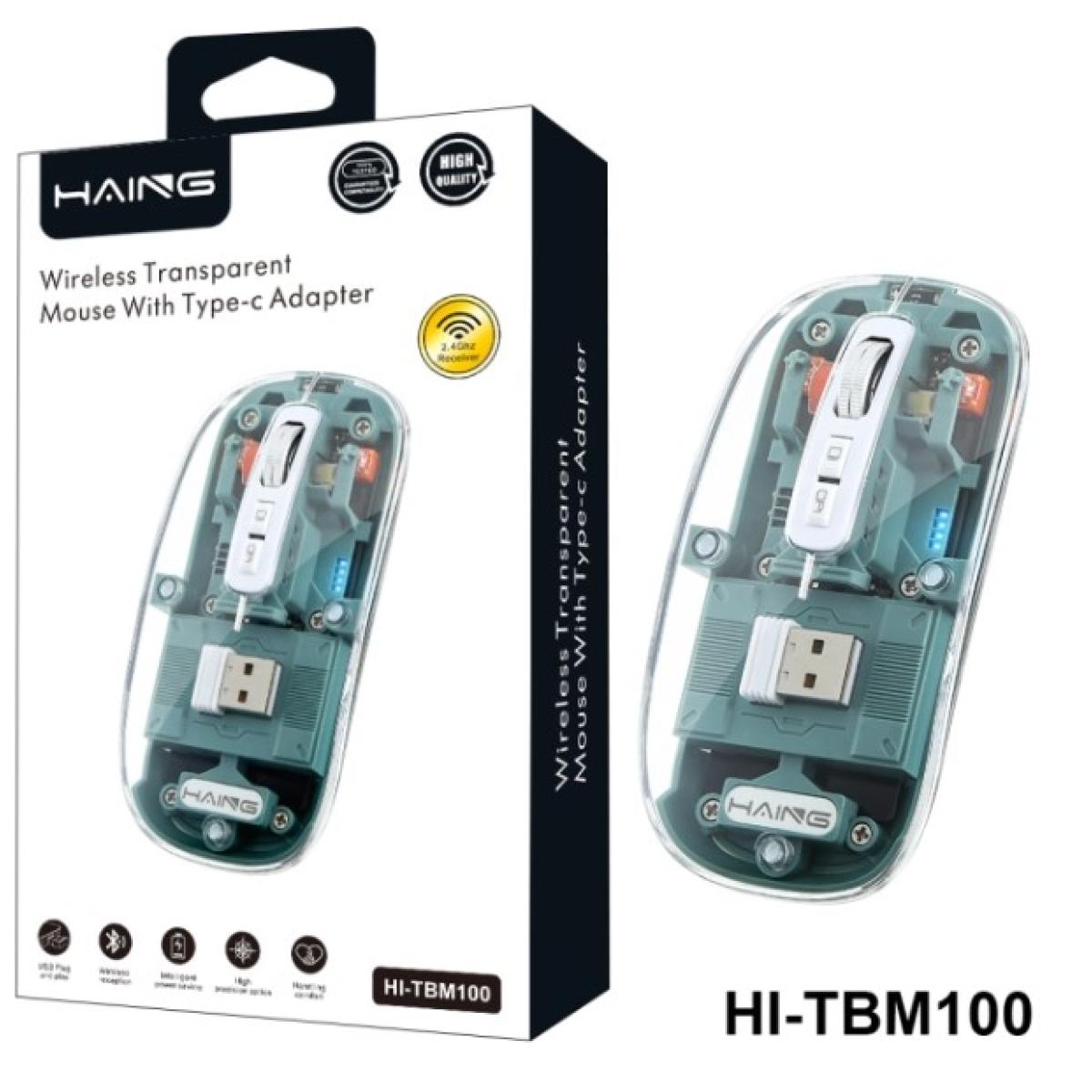 ماوس هاينج HI-TBM100 بلوتوث & لاسلكي 2.4G للأداء المتعدد
