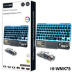 طقم لوحة مفاتيح وفأرة HAING HI-WMK78 اللاسلكي مع إضاءة RGB - شفاف