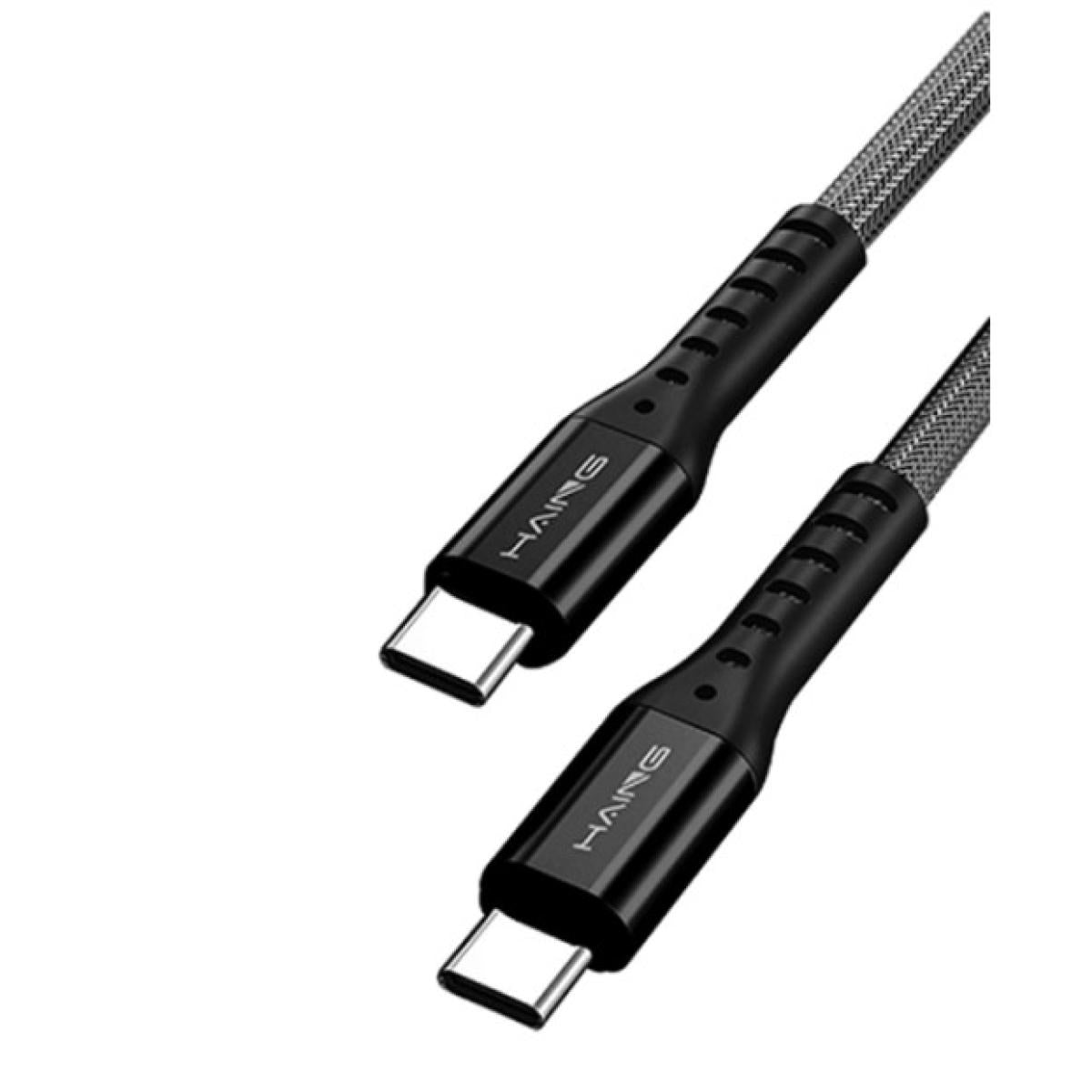 كابل HAING HI042CC Type-C إلى Type-C 20W معدني 3م