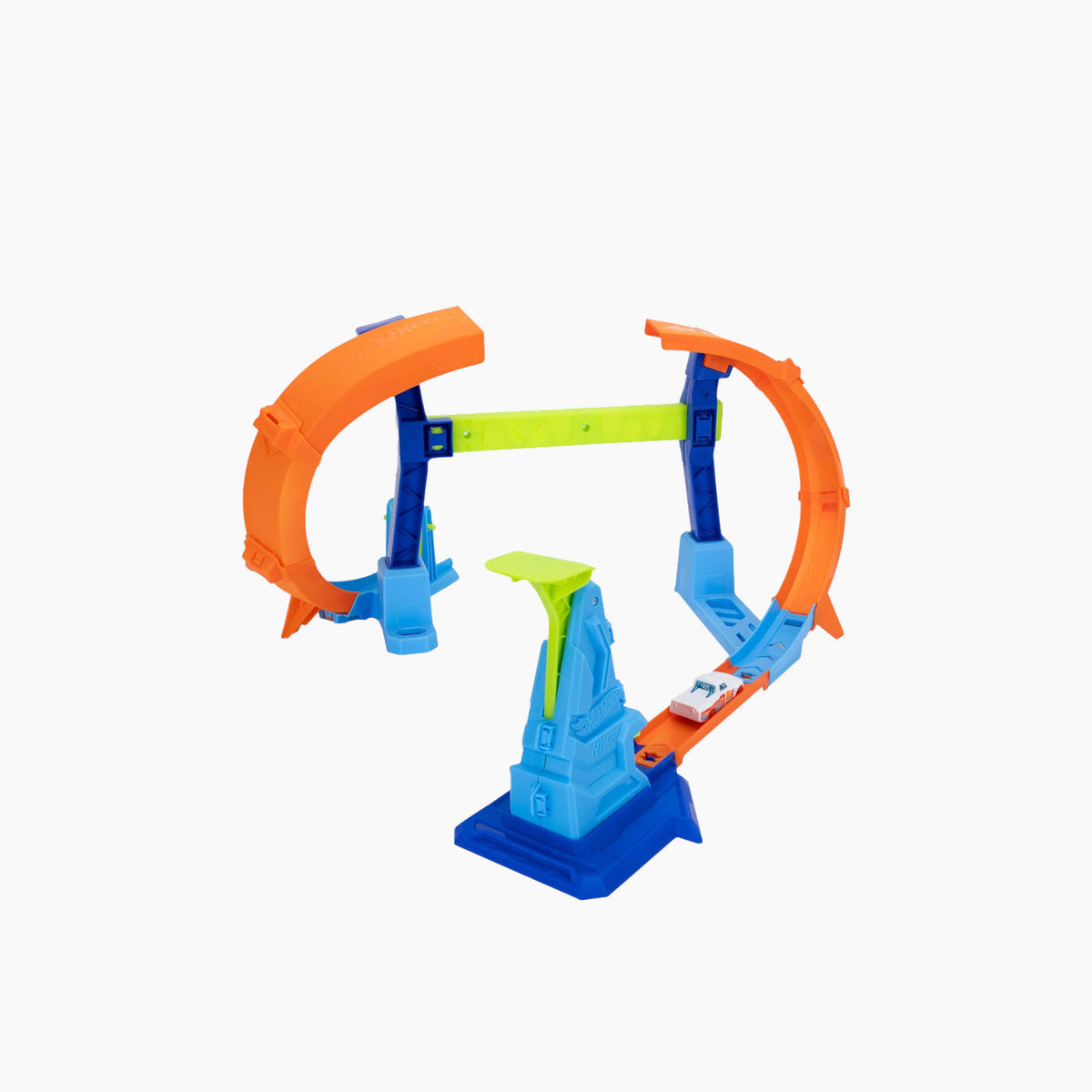 Hot Wheels Stunt Tracks Corkscrew Jump Champion OS