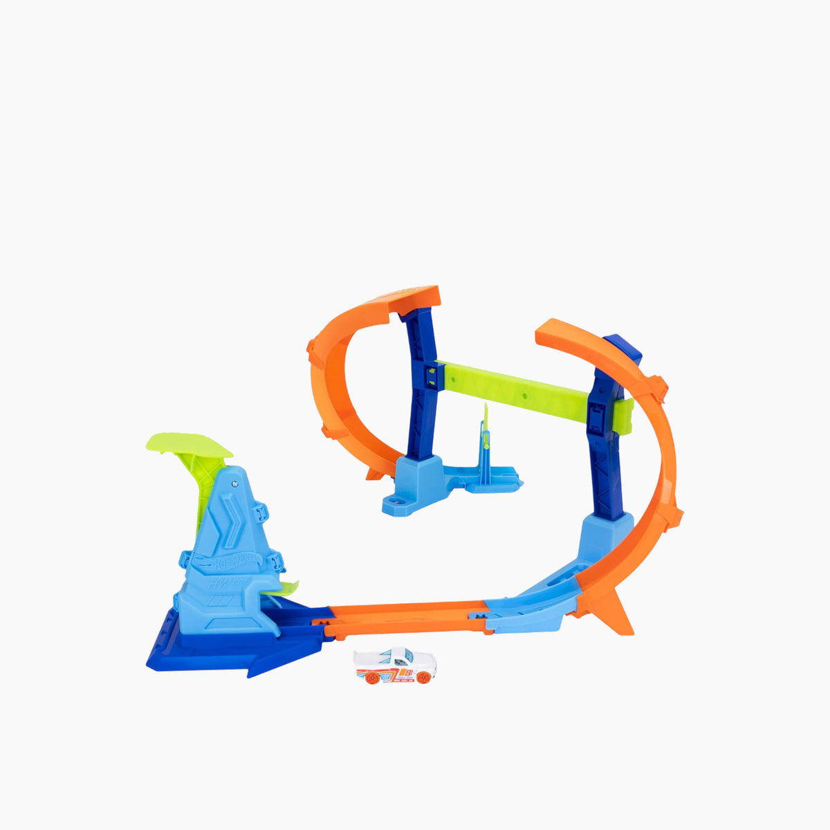Hot Wheels Stunt Tracks Corkscrew Jump Champion OS