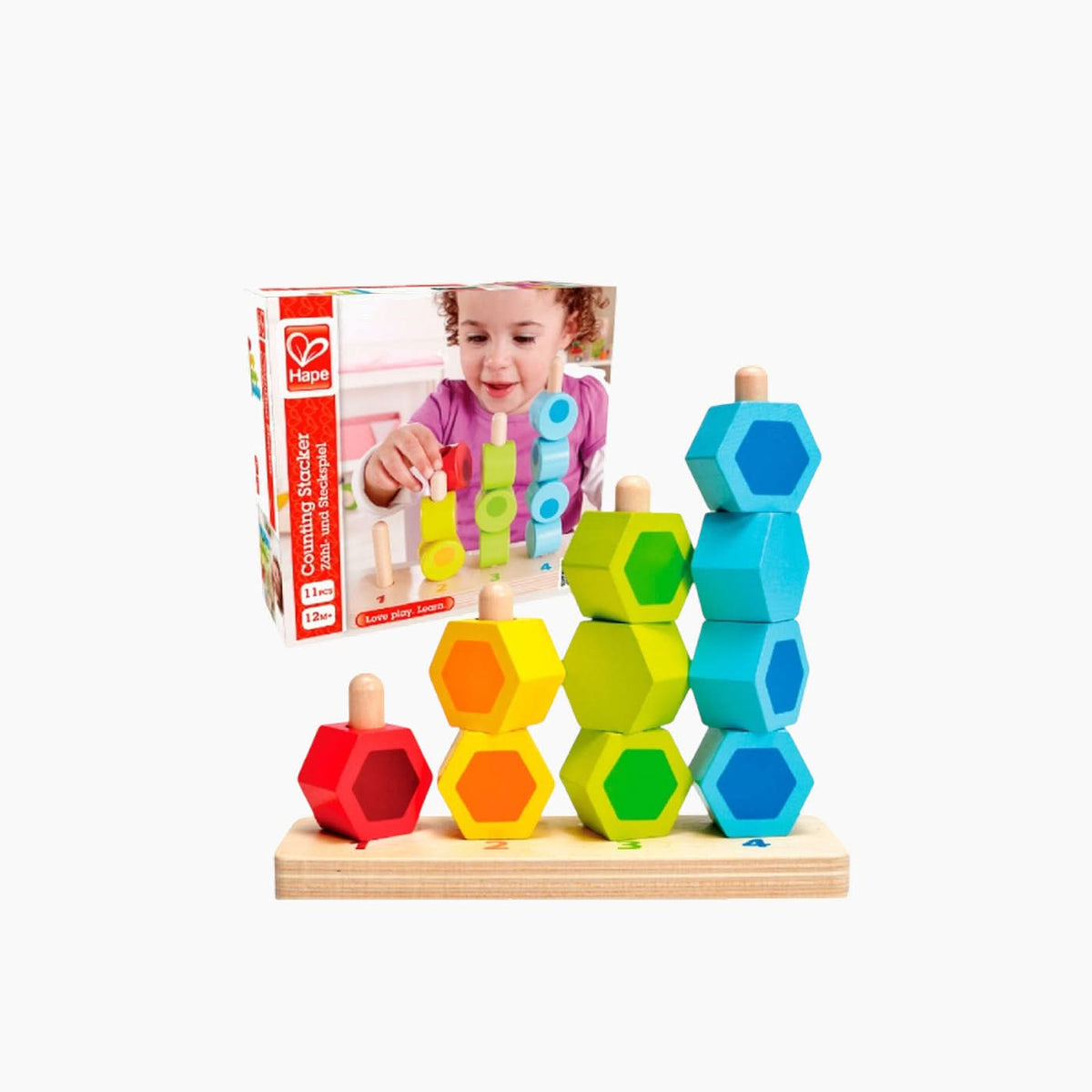 Hape Counting Stacker Wooden Toy