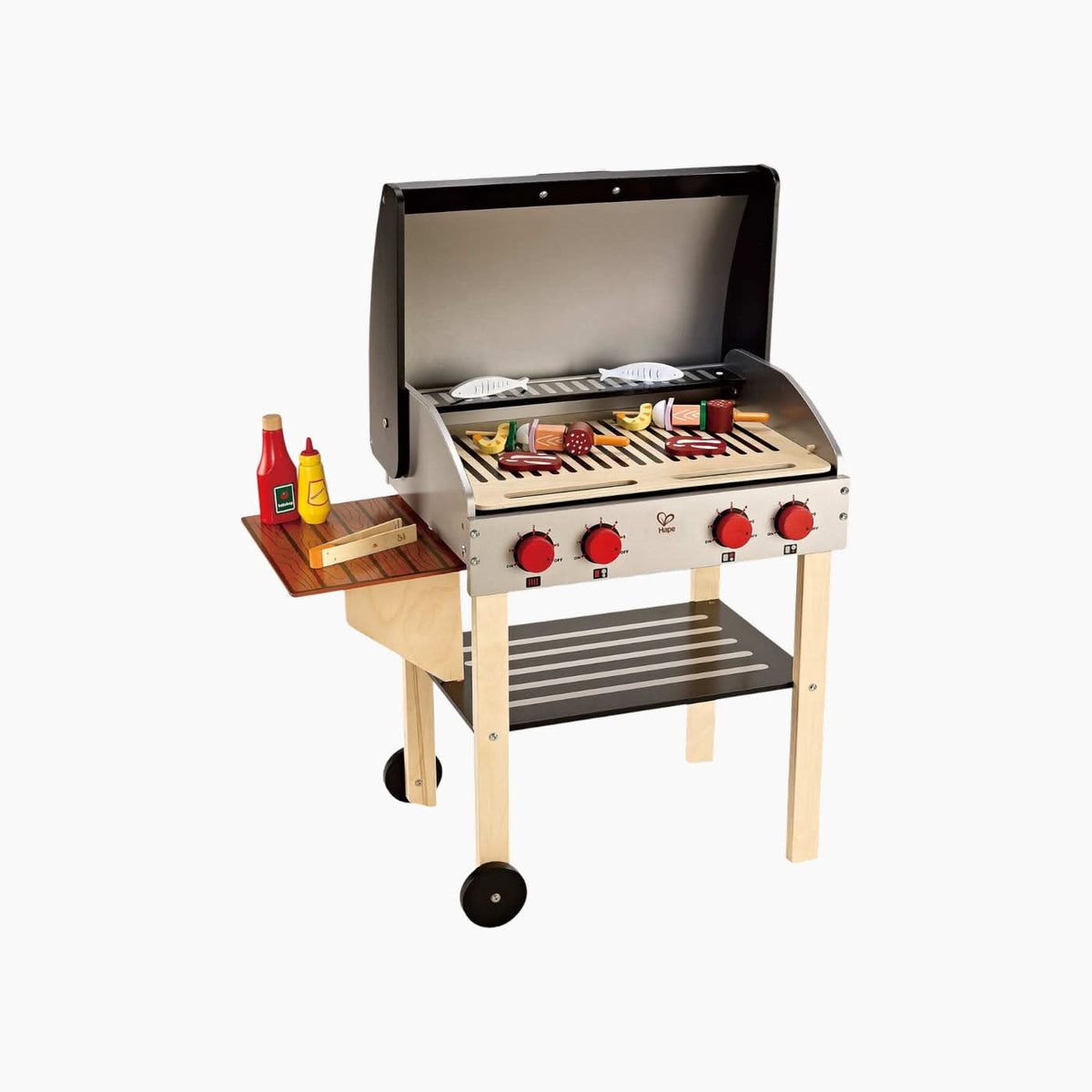 Hape Gourmet Wooden BBQ Grill Playset