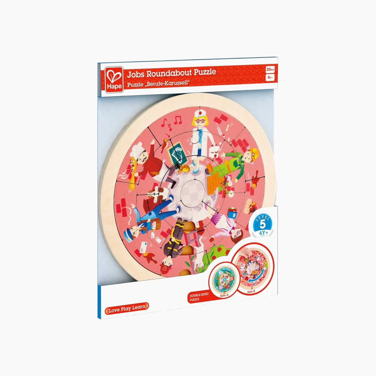 Hape Jobs Roundabout Puzzle Educational Toy