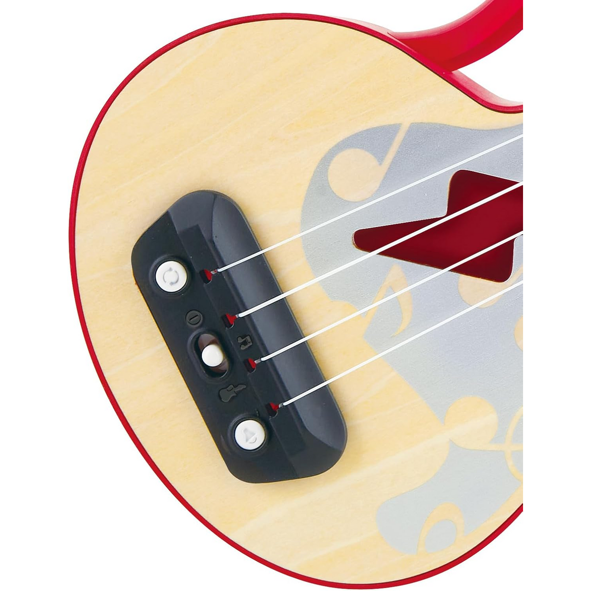Hape Learn with Lights Interactive Wooden Ukulele