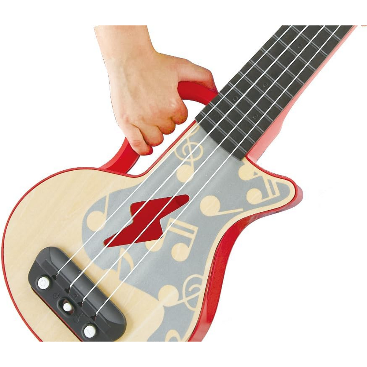 Hape Learn with Lights Interactive Wooden Ukulele