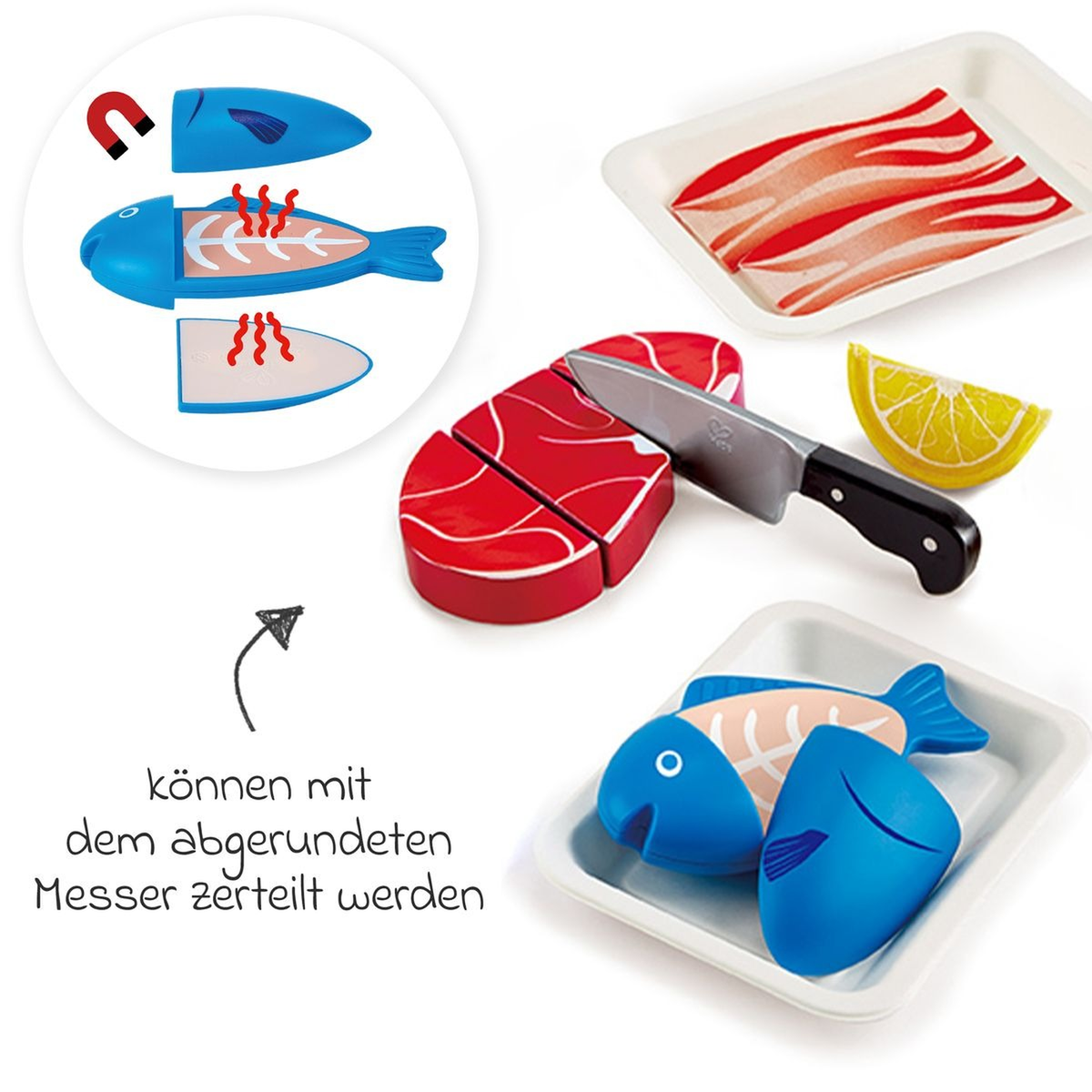 Hape Tasty Proteins Wooden Food Set
