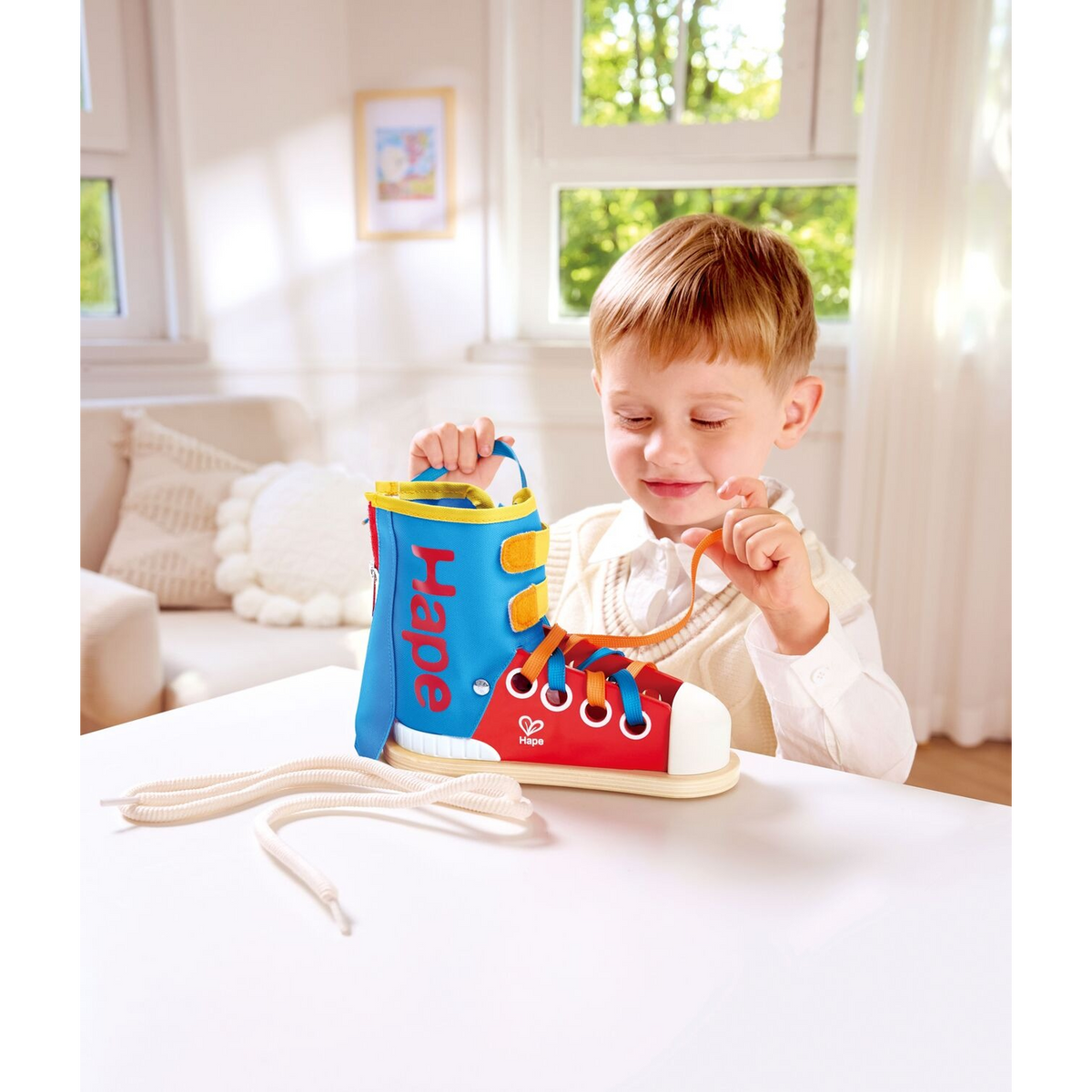 Hape Tie-It Lacing Sneaker Learning Toy