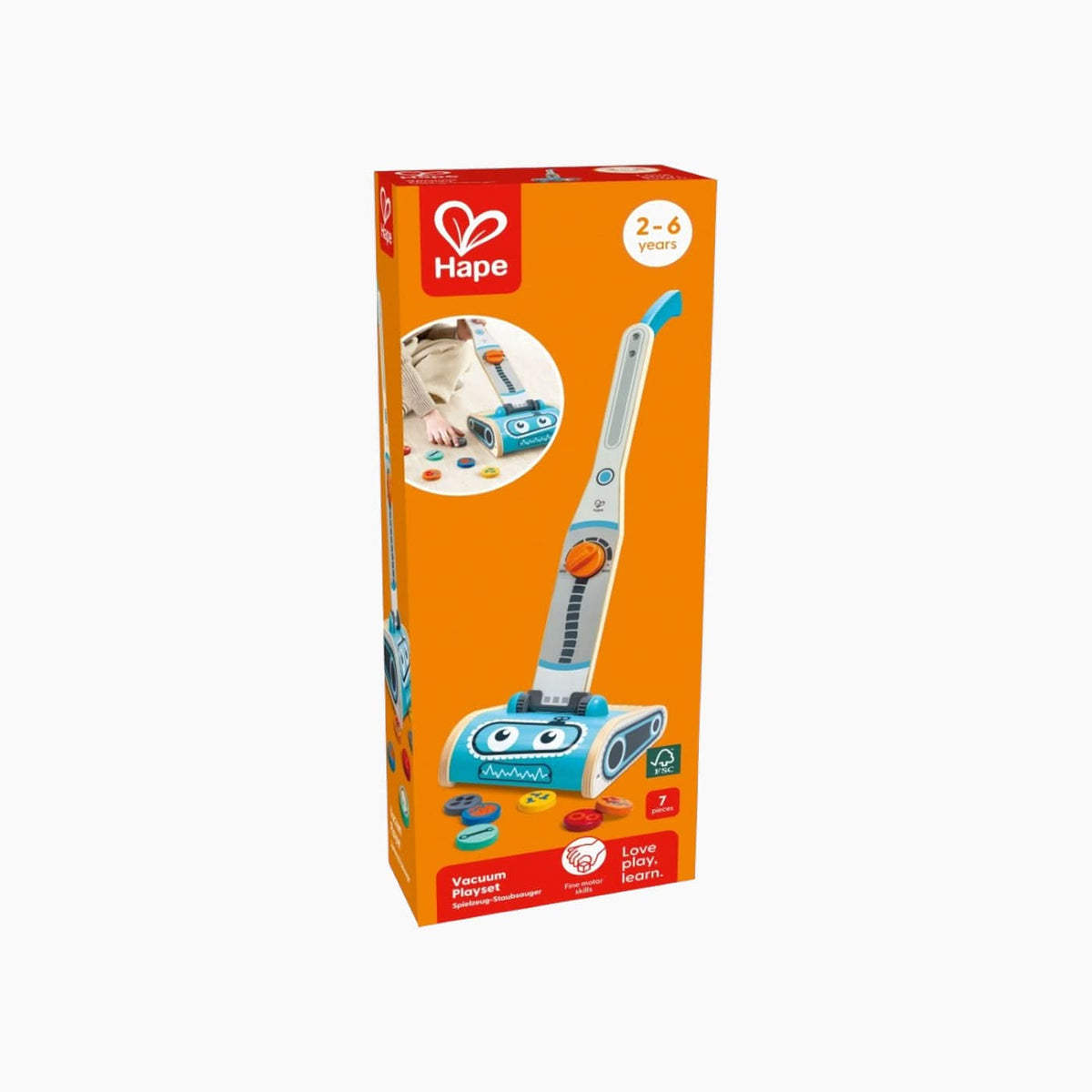 Hape Wooden Vacuum Playset