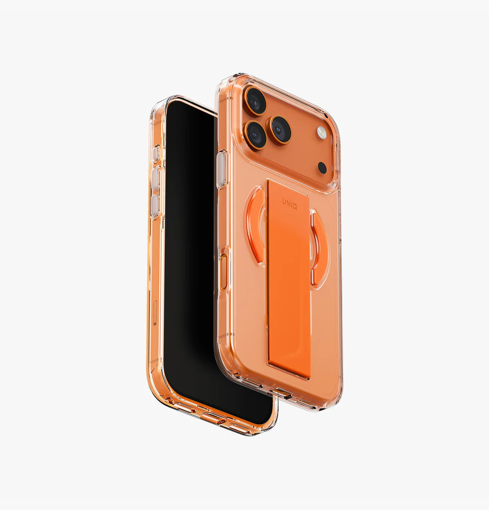 UNIQ Hybrid iPhone 17 Pro MagClick Charging Heldro Air - Volt Orange