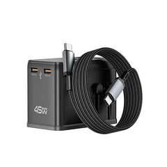 WiWU 45W Universal Plug Adapter Cable Combo Wi-UA014