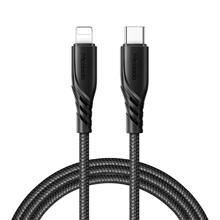 Mcdodo 1.2m 36W USB-C / Type-C to 8 Pin PD Fast Charging Data Cable - Black