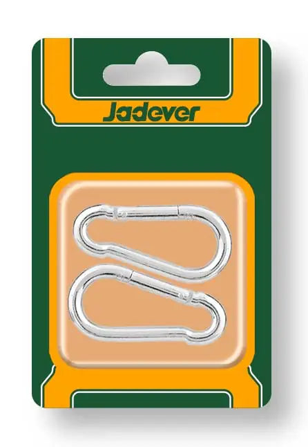 طقم مشبك تسلق 60مم من Jadever | 2 قطعة قوية ومعدنية
