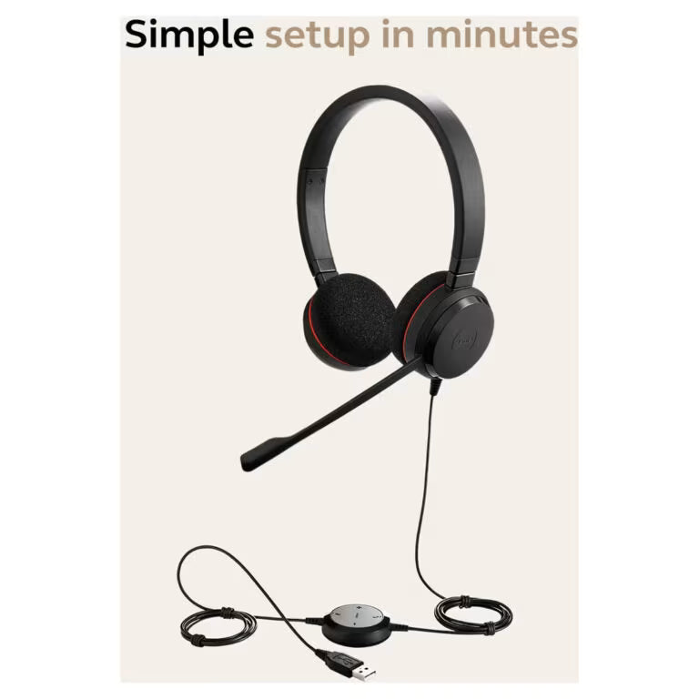 سماعة Jabra Evolve 20 SE – احترافية للمكالمات والأعمال