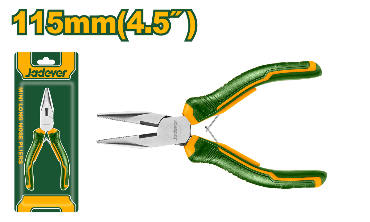 JADEVER Mini Long Nose Pliers 4.5" | 115mm – Precision Needle Nose Pliers (JDPL0954)