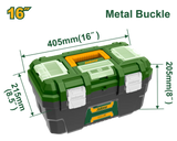 JADEVER 16" Plastic Tool Box Durable & Organized