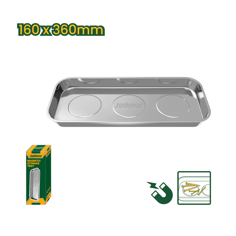 JADEVER 36x16cm Magnetic Screw Tray High Quality & Perfect - Silver