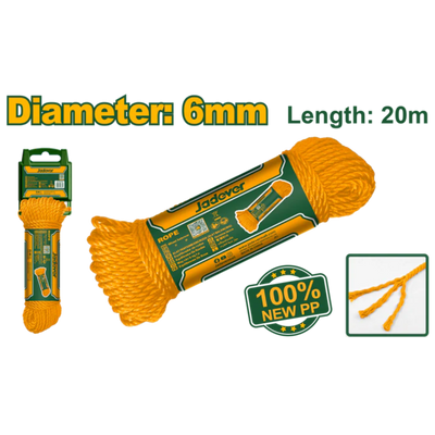 JADEVER 6mm 20m Nylon Rope Durable & High Quality