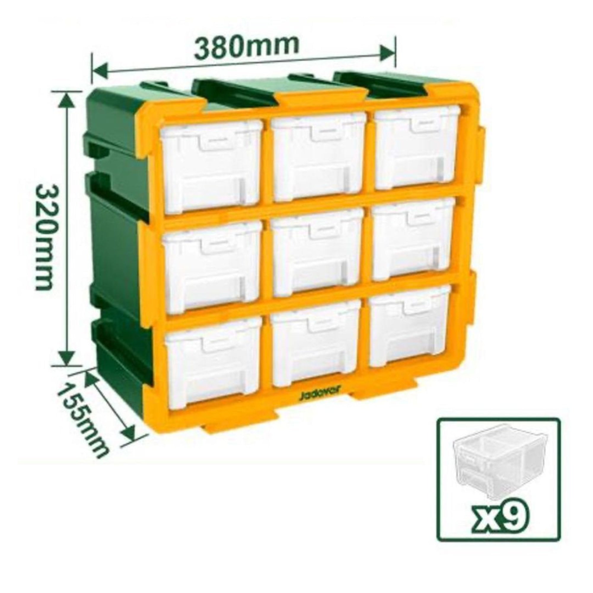 JADEVER 9 Drawer Storage Unit Durable & Elegant Organizer