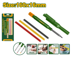 JADEVER Carpenter Pencil Set with Extra Leads & Sharpener