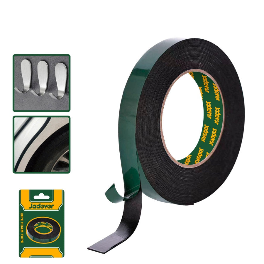 JADEVER Double Sided Foam Tape 19mm 1m Strong & Durable