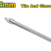 JADEVER Glass & Ceramic Drill Bits 4 × 64 mm